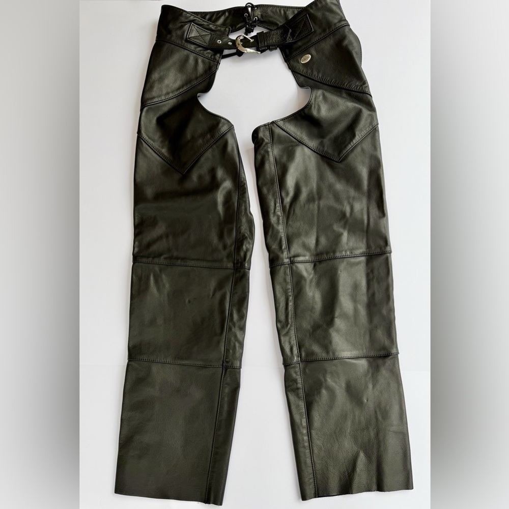 Men’s Genuine Harley Davidson USA Made Leather Chaps Size Large​​
